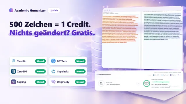 Abstrakte Illustration zu Preisen und Credits von Academic Humanizer: gestapelte Münzen neben einer in kurze Abschnitte unterteilten Seite
