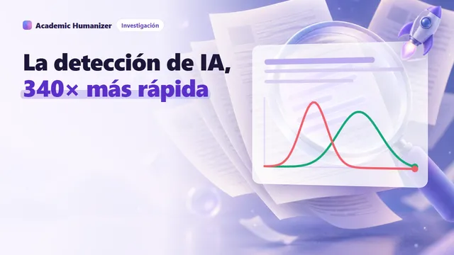 Ilustración abstracta sobre Fast-DetectGPT y Binoculars: un par de lentes examinando una línea de texto, con barras de probabilidad que se elevan detrás de las palabras