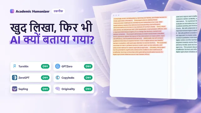 AI टेक्स्ट डिटेक्टर किसी वाक्य के शब्दों की अनुमान-योग्यता को कैसे स्कोर करते हैं, इस पर एक अमूर्त चित्र