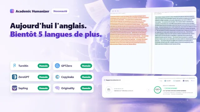 Illustration abstraite sur l'humanisation IA multilingue : plusieurs écritures convergent vers une seule page de manuscrit