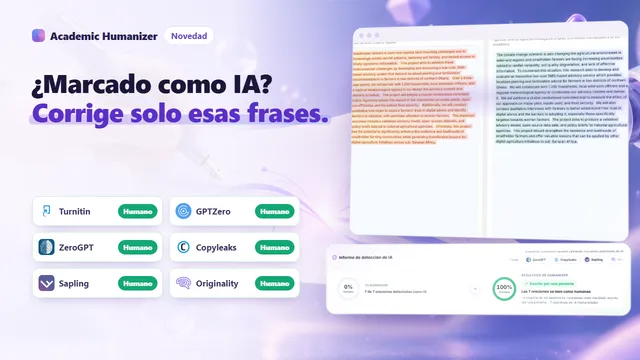 Ilustración abstracta sobre la edición frase a frase de Humanizer v2, con unas pocas líneas resaltadas entre texto intacto